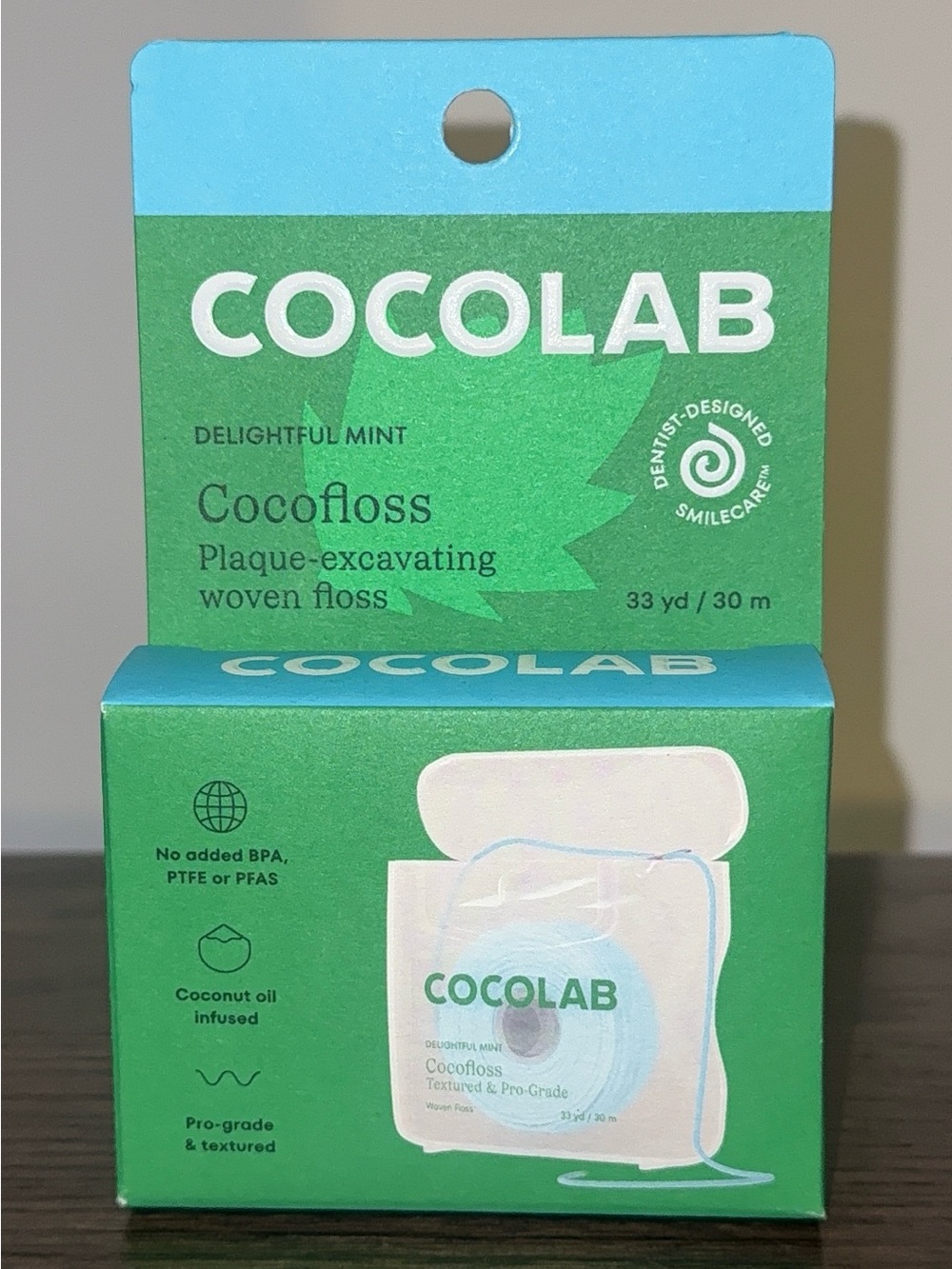 COCOLAB Cocofloss Woven Floss - Green and Blue